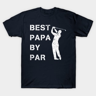 Best Papa By Par Shirt Golf Player Papa Golf GiftShort T-Shirt